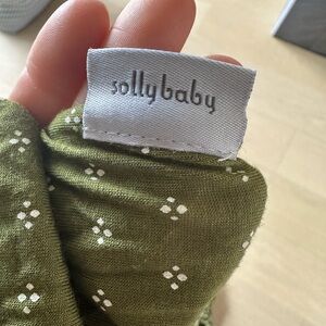 Solly Baby Green Patterned Fabric